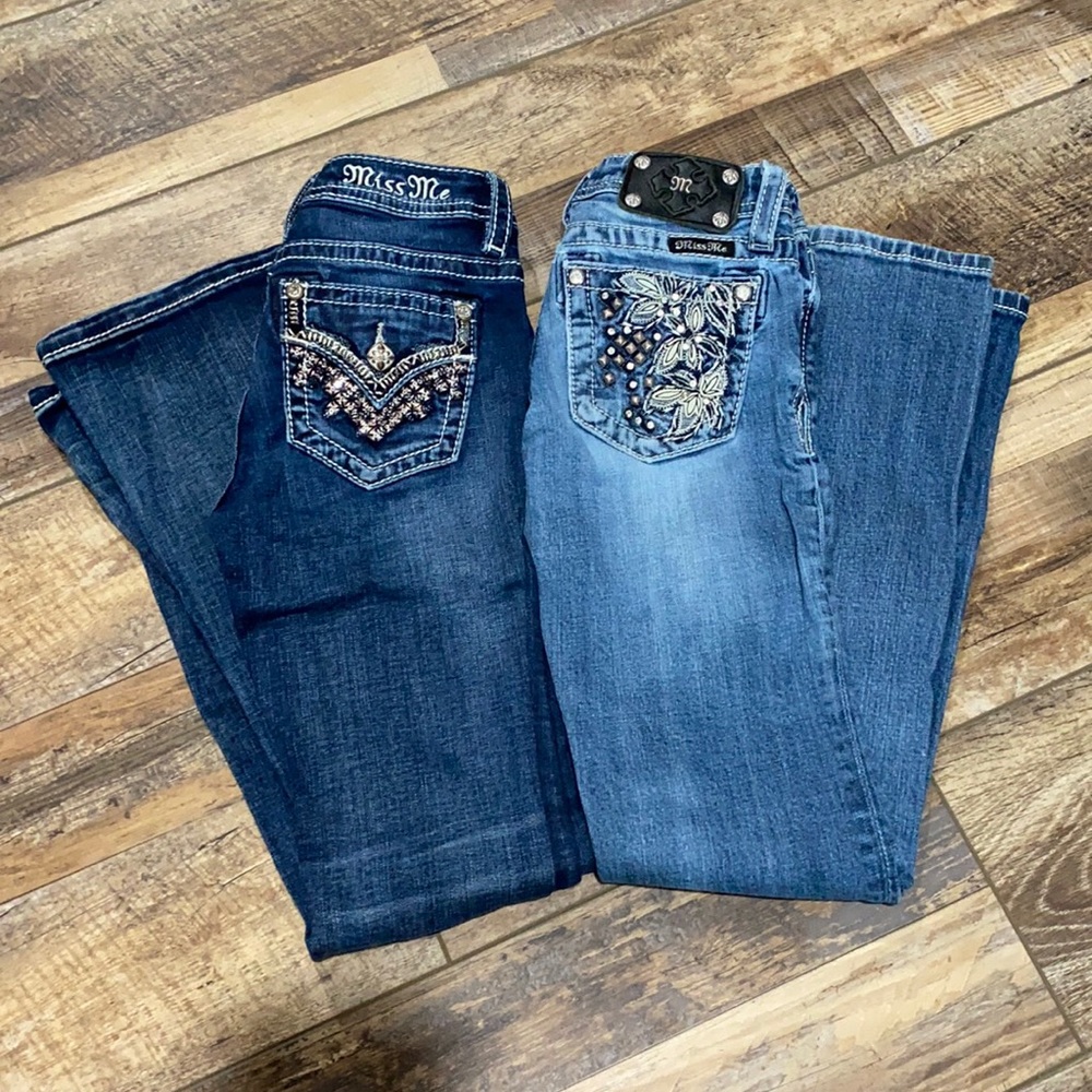 2 pair of youth Miss Me jeans size 10